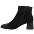 Loretta Vitale C1507 Women's Black Suede Diamante Ankle Boots